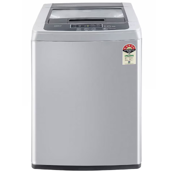 LG 6.5Kg Top Load Washing Machine, T65SKSF4ZD, Smart Inverter Motor, Middle Free Silver